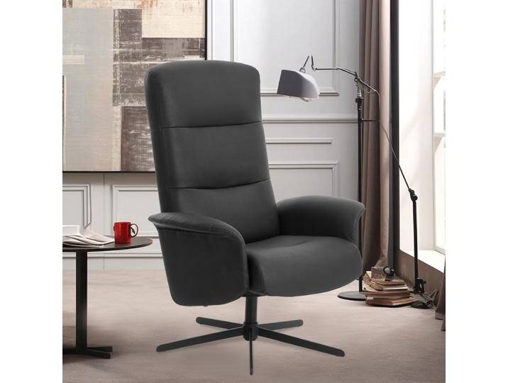 moderner Relaxsessel mit Drehfunktion, ca. 84 x 81 x 109 - Schwarz von Norma24