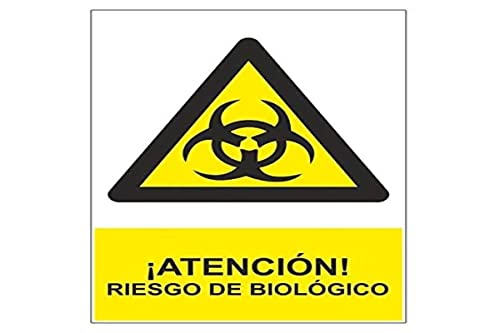Normaluz RD30617 - Aufkleber-Schild Achtung! Biologisches Gefahren, Vinyl-Aufkleber, 20 x 30 cm von Normaluz