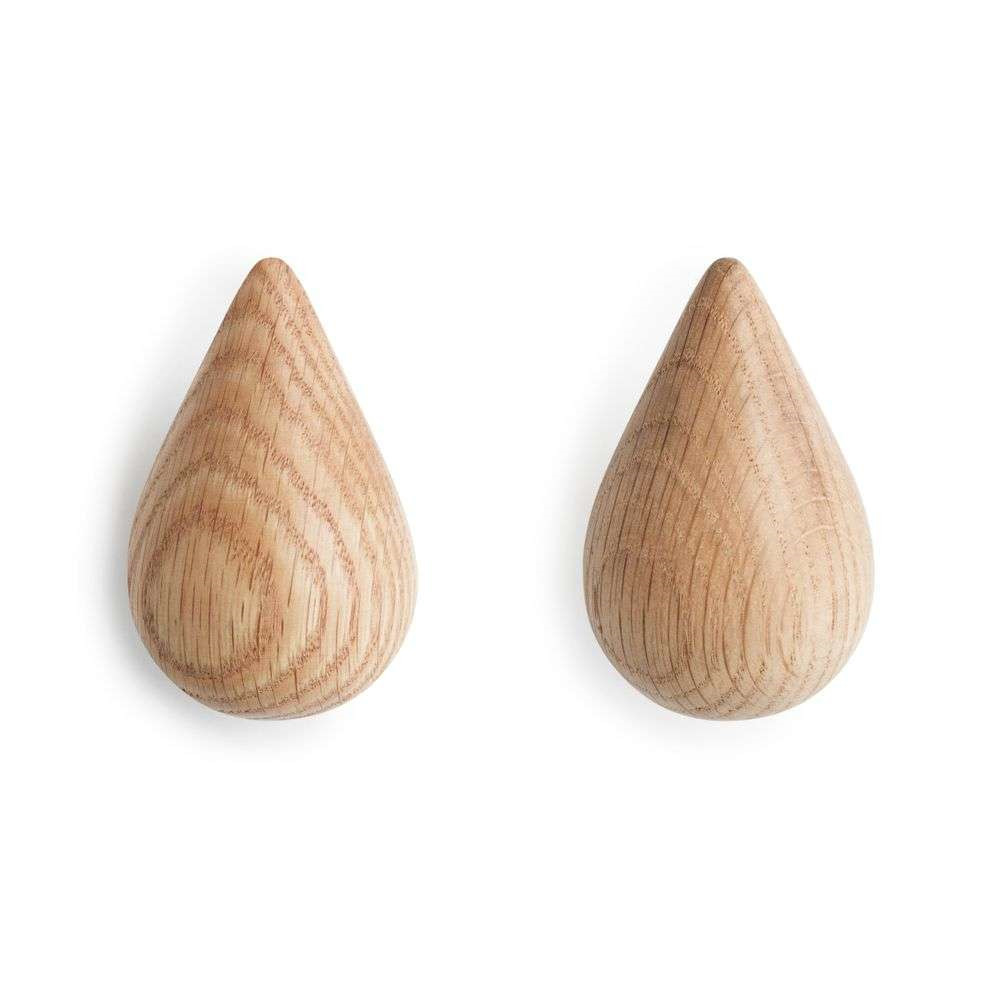 Normann Copenhagen - Dropit Hooks Large 2 pcs. Oak von Normann Copenhagen