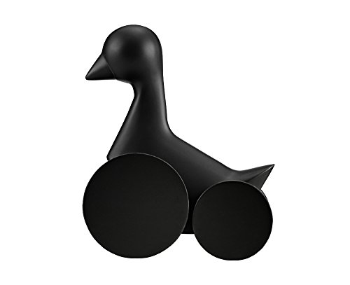 Norman Copenhagen Ducky Deko Figur, Holz, schwarz, H:23xL:19xD:11cm von Normann Copenhagen