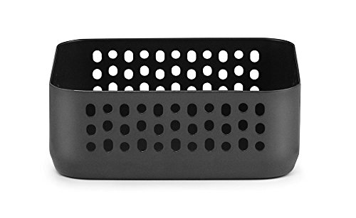 Norman Copenhagen Nic Nac Organizer 1 Aufbewahrungskorb aus lackiertem Stahl in der Farbe Schwarz, 10,5x10,5 cm, 373011 von Normann Copenhagen