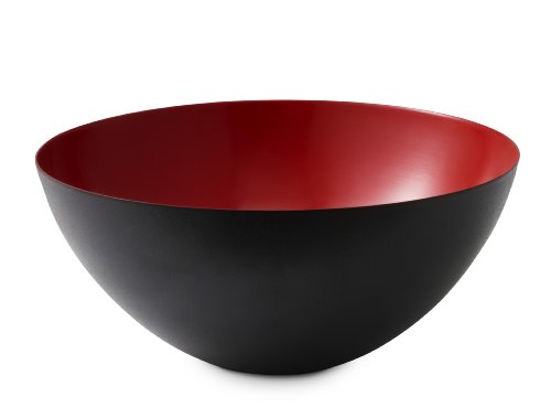 Normann Copenhagen Schüssel, Metall, rot, H: 7.1 cm Ø 16 cm von Normann Copenhagen