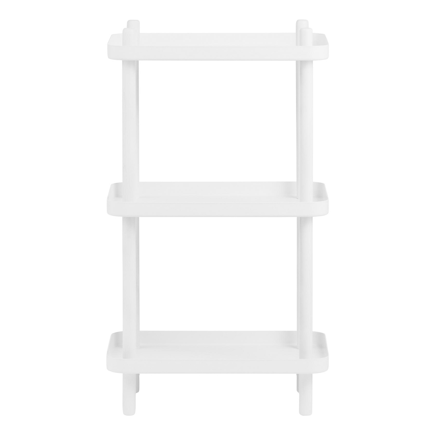 Normann Copenhagen - Block Regal - weiß/pulverbeschichtet/lackiert/BxHxT 50x87x35cm von Normann Copenhagen