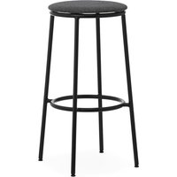 Normann Copenhagen - Circa Barhocker gepolstert, H 75 cm, schwarz von Normann Copenhagen