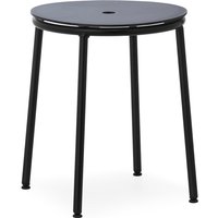 Normann Copenhagen - Circa Hocker, Aluminium schwarz lackiert von Normann Copenhagen