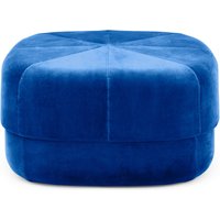 Normann Copenhagen - Circus Pouf groß, electric blau Velour von Normann Copenhagen