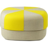 Normann Copenhagen - Circus Pouf groß duo, gelb von Normann Copenhagen