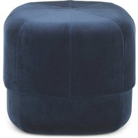 Normann Copenhagen - Circus Pouf klein, dunkelblau Velour von Normann Copenhagen