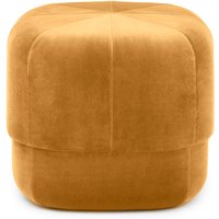 Normann Copenhagen - Circus Pouf klein, gelb Velour von Normann Copenhagen