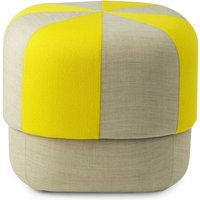 Normann Copenhagen - Circus Pouf klein duo, gelb von Normann Copenhagen