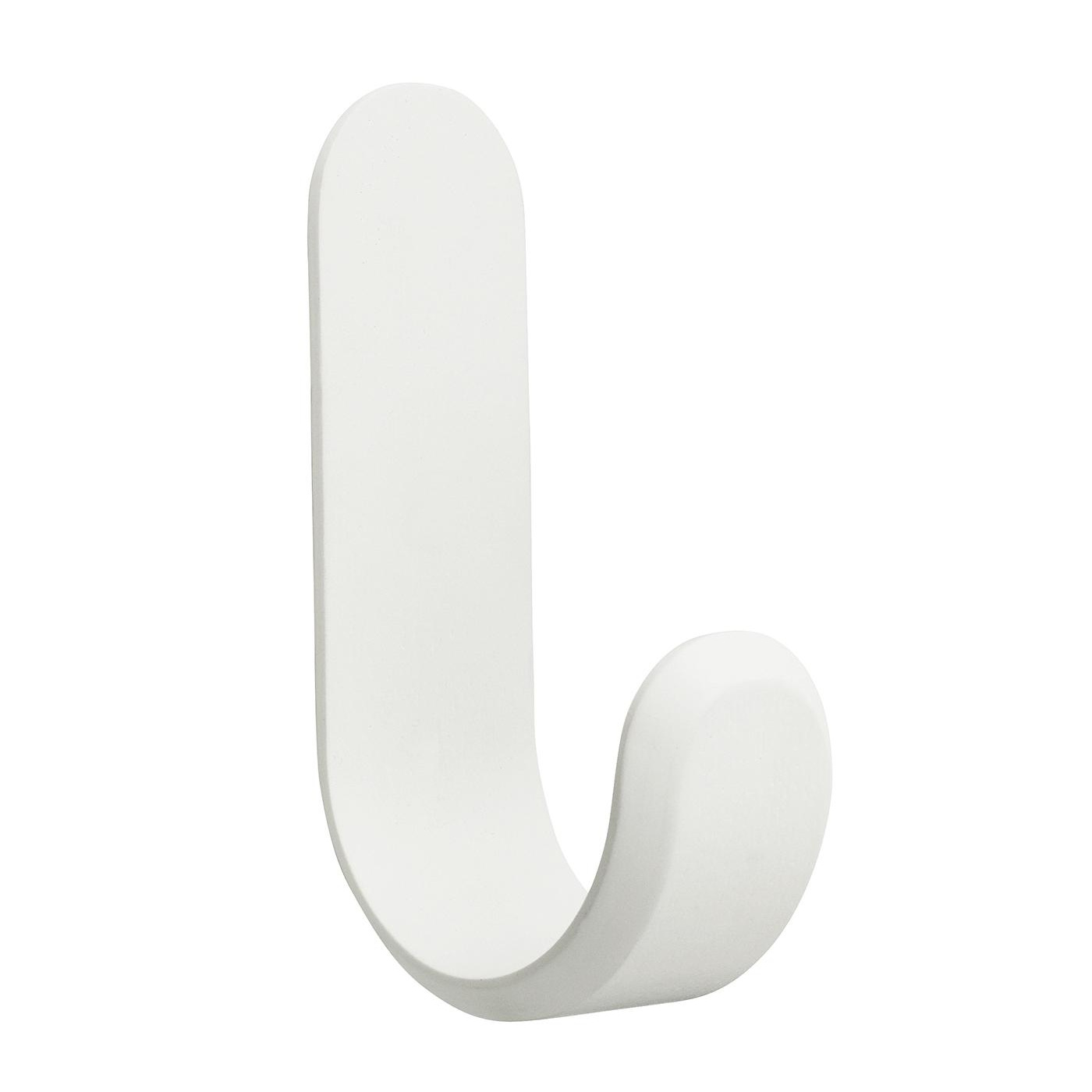 Normann Copenhagen - Curve Haken - weiß/lackiert/BxHxT 17,7x5,3x10cm von Normann Copenhagen