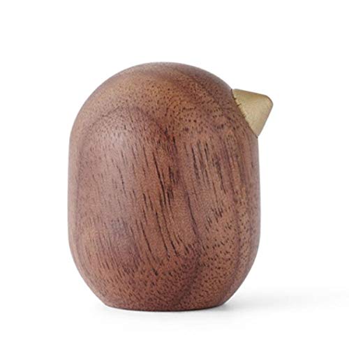 Normann Copenhagen - Dekovogel, Dekofigur - Little Bird - Walnussholz - Höhe 3 cm von Normann Copenhagen