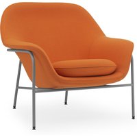 Normann Copenhagen - Drape Lounge Chair Low Stahlgestell von Normann Copenhagen