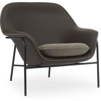 Normann Copenhagen - Drape Lounge Chair Low Stahlgestell von Normann Copenhagen