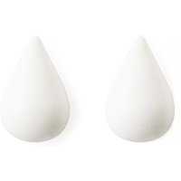 Normann Copenhagen - Dropit Wandhaken klein, weiß (2er Set) von Normann Copenhagen
