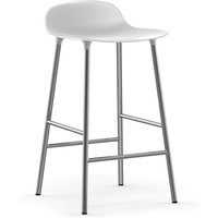 Normann Copenhagen - Form Barhocker H 65 cm, Chrom / weiß von Normann Copenhagen