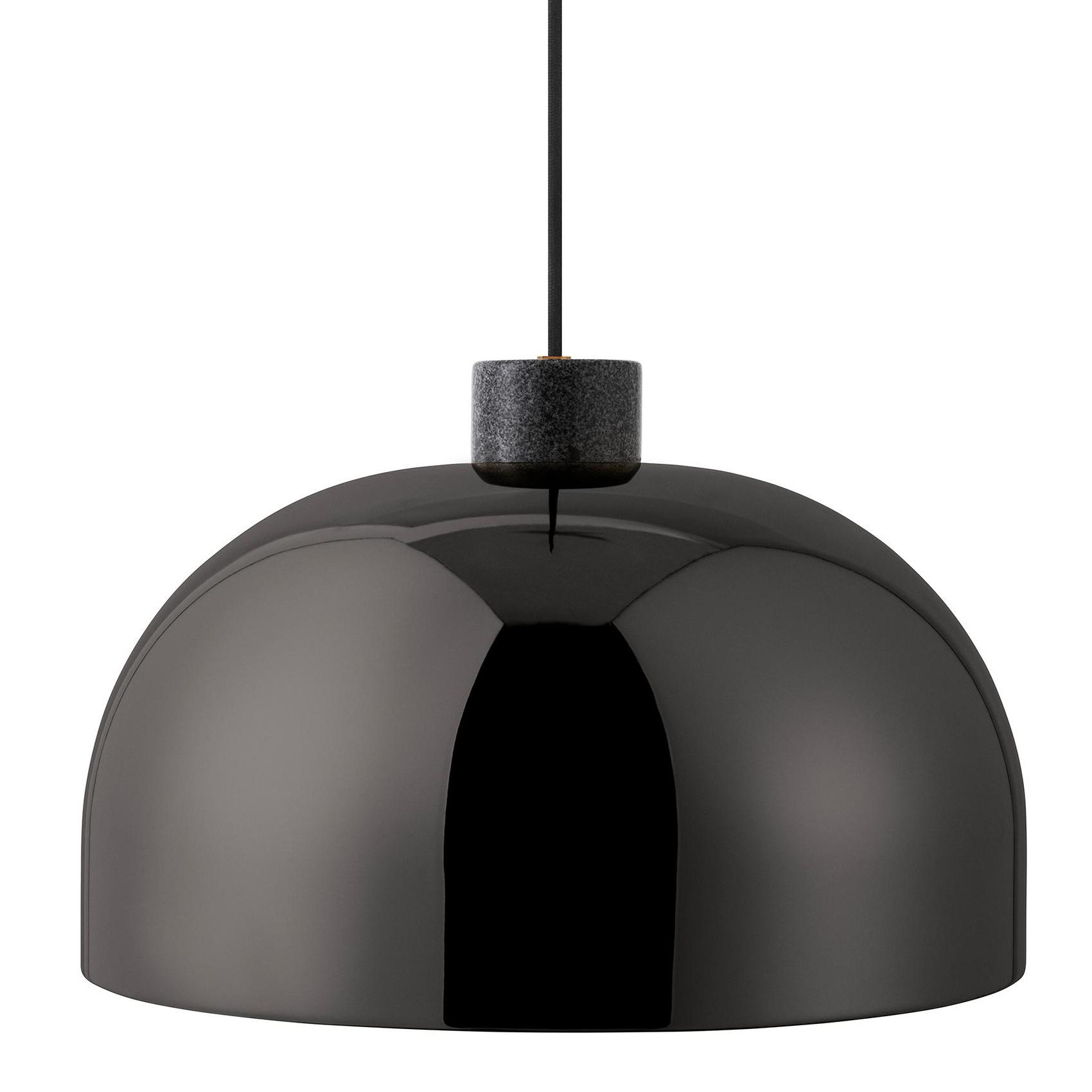 Normann Copenhagen - Grant Pendelleuchte Ø 45cm - schwarz/H 29cm / Ø 45cm/3000K/610lm/CRI80/ Kabel schwarz von Normann Copenhagen