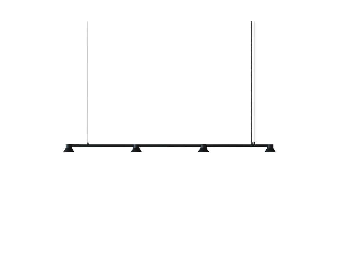 Normann Copenhagen - Hat Linear Pendelleuchte Large Black Normann Copenhagen von Normann Copenhagen