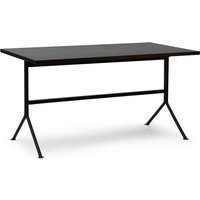 Normann Copenhagen - Kip Schreibtisch, 80 x 150 cm, schwarz / dunkelbraun von Normann Copenhagen