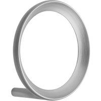 Normann Copenhagen - Loop Wandhaken, large, zink gebürstet von Normann Copenhagen