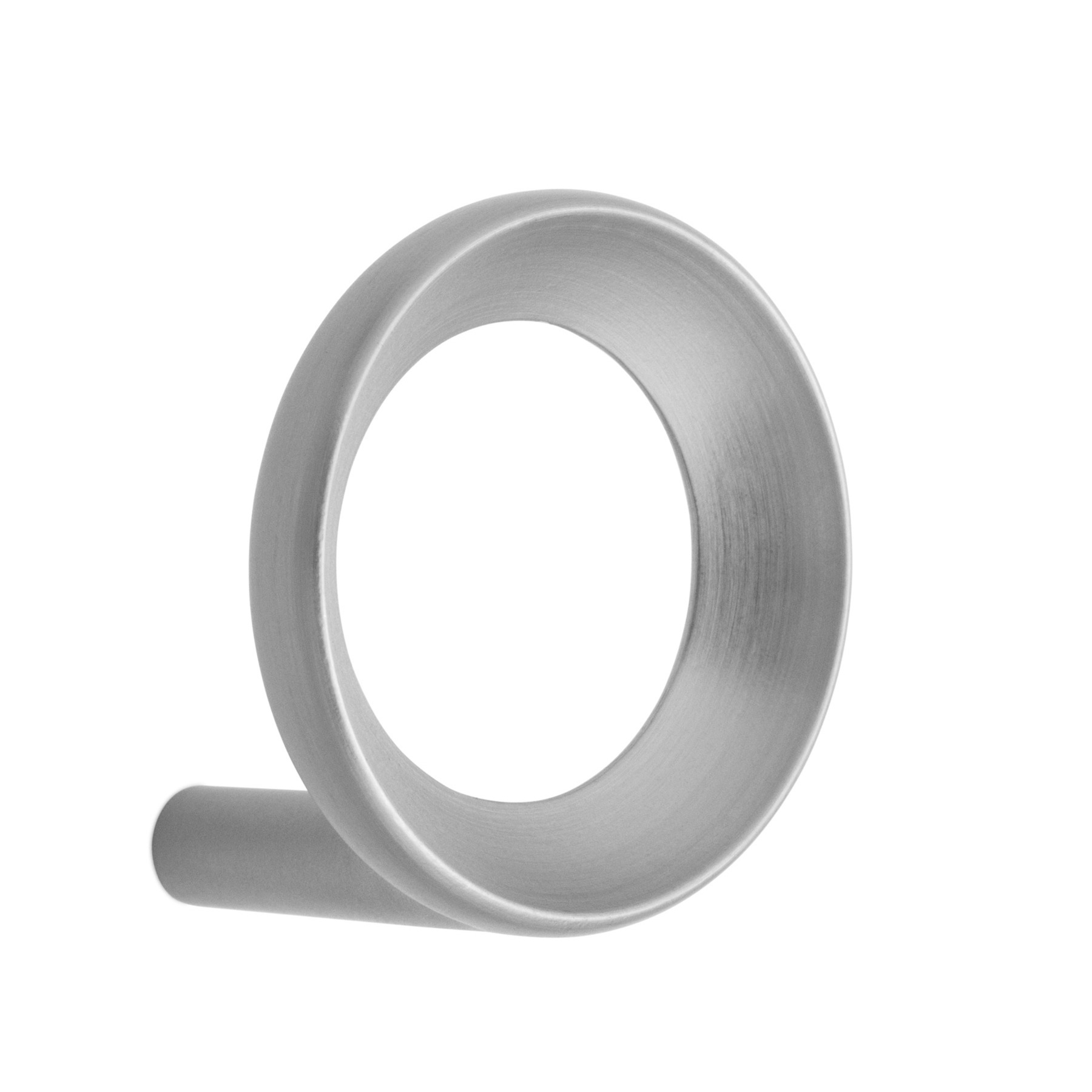 Normann Copenhagen - Loop Wandhaken S - zink/gebürstet/Ø 4,4cm von Normann Copenhagen