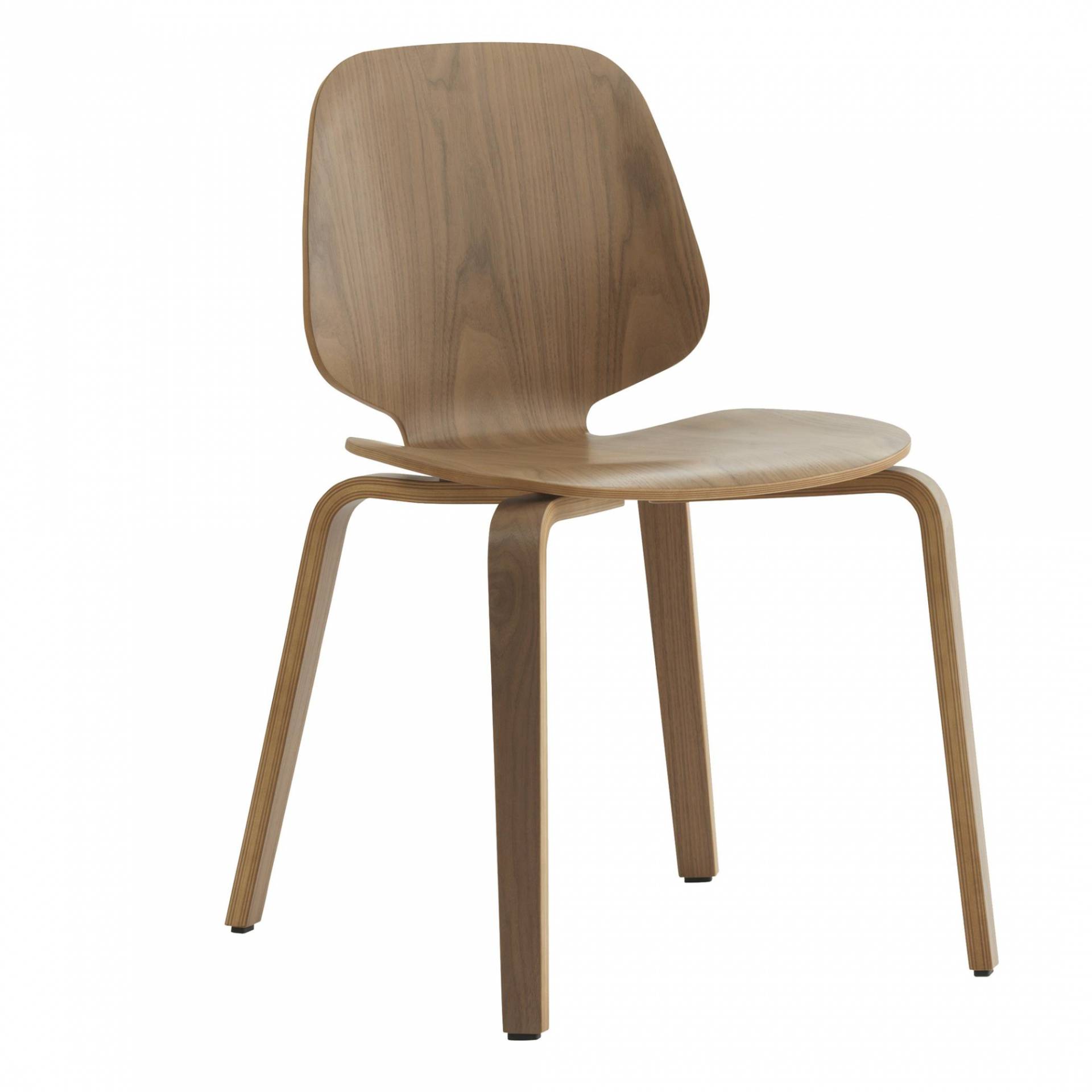 Normann Copenhagen - My Chair Stuhl - nussbaum/lackiert/BxHxT 48x80x50cm von Normann Copenhagen