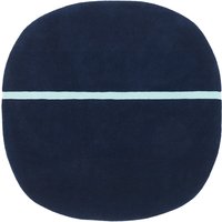 Normann Copenhagen - Oona Teppich, 140 x 140 cm, blau von Normann Copenhagen