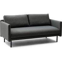 Normann Copenhagen - Rar 2-Sitzer Sofa, schwarz / Re-Born dark grey von Normann Copenhagen