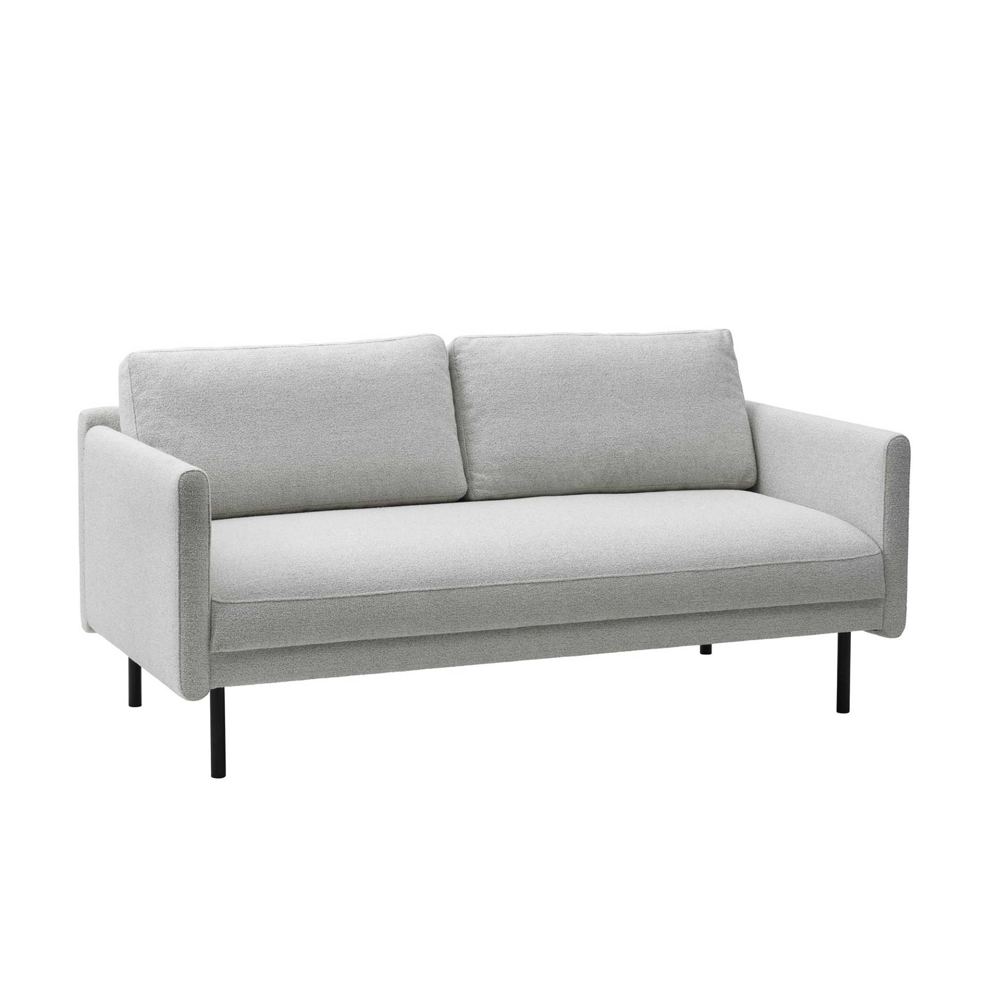 Normann Copenhagen - Rar 2-Sitzer Sofa - off-white/Venezia (62% Polyester, 17% Baumwolle, 14% Viskose, 7% Leinen)/Gestell Stahl schwarz... von Normann Copenhagen