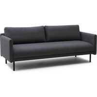 Normann Copenhagen - Rar 3-Sitzer Sofa, schwarz / Re-Born dark grey von Normann Copenhagen