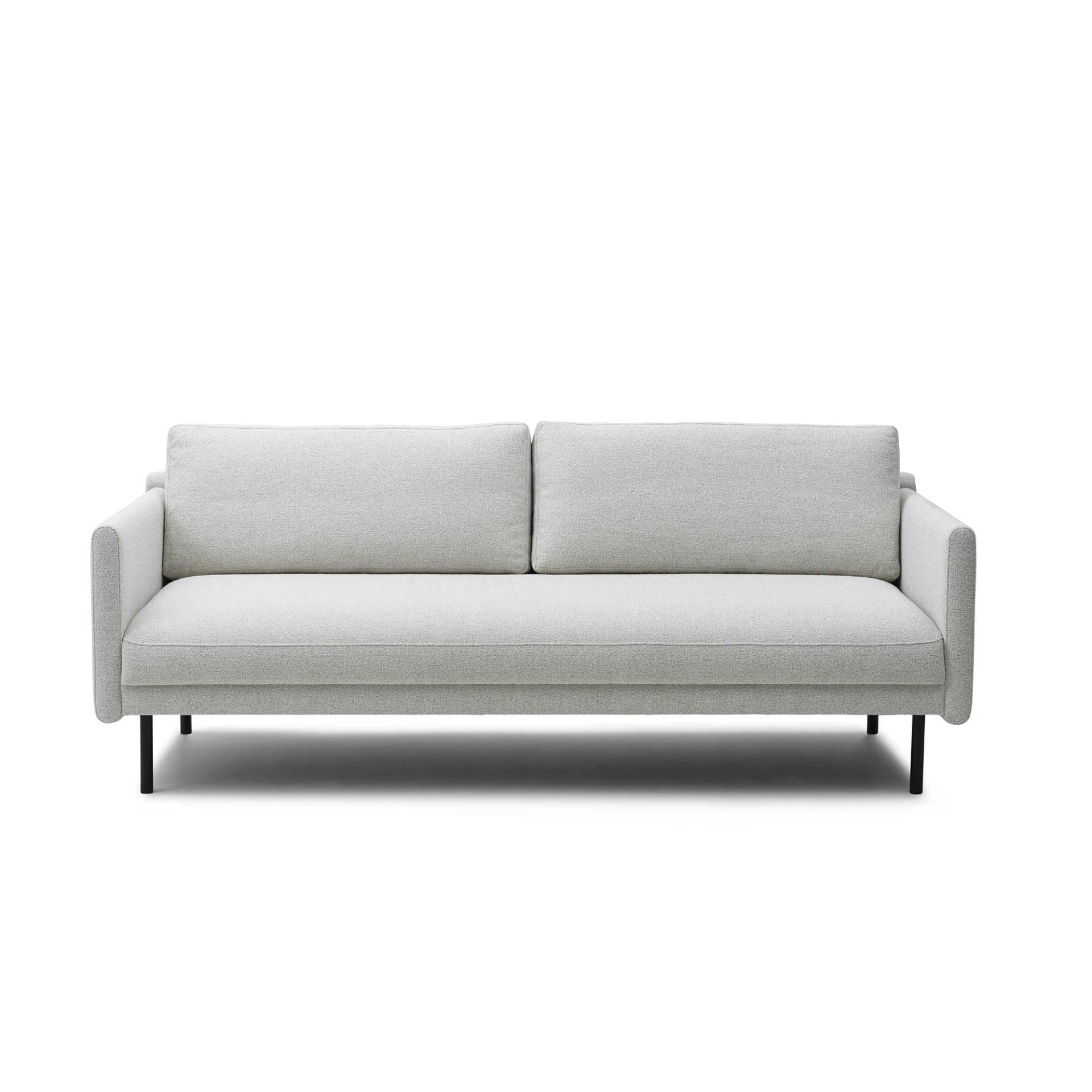 Normann Copenhagen - Rar 3-Sitzer Sofa - off-white/Venezia (62% Polyester, 17% Baumwolle, 14% Viskose, 7% Leinen)/Gestell Stahl schwarz... von Normann Copenhagen
