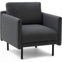 Normann Copenhagen - Rar Sessel, schwarz / Re-Born dark grey von Normann Copenhagen