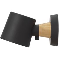 Normann Copenhagen - Rise Wandleuchte mit Wandhalterung, schwarz von Normann Copenhagen