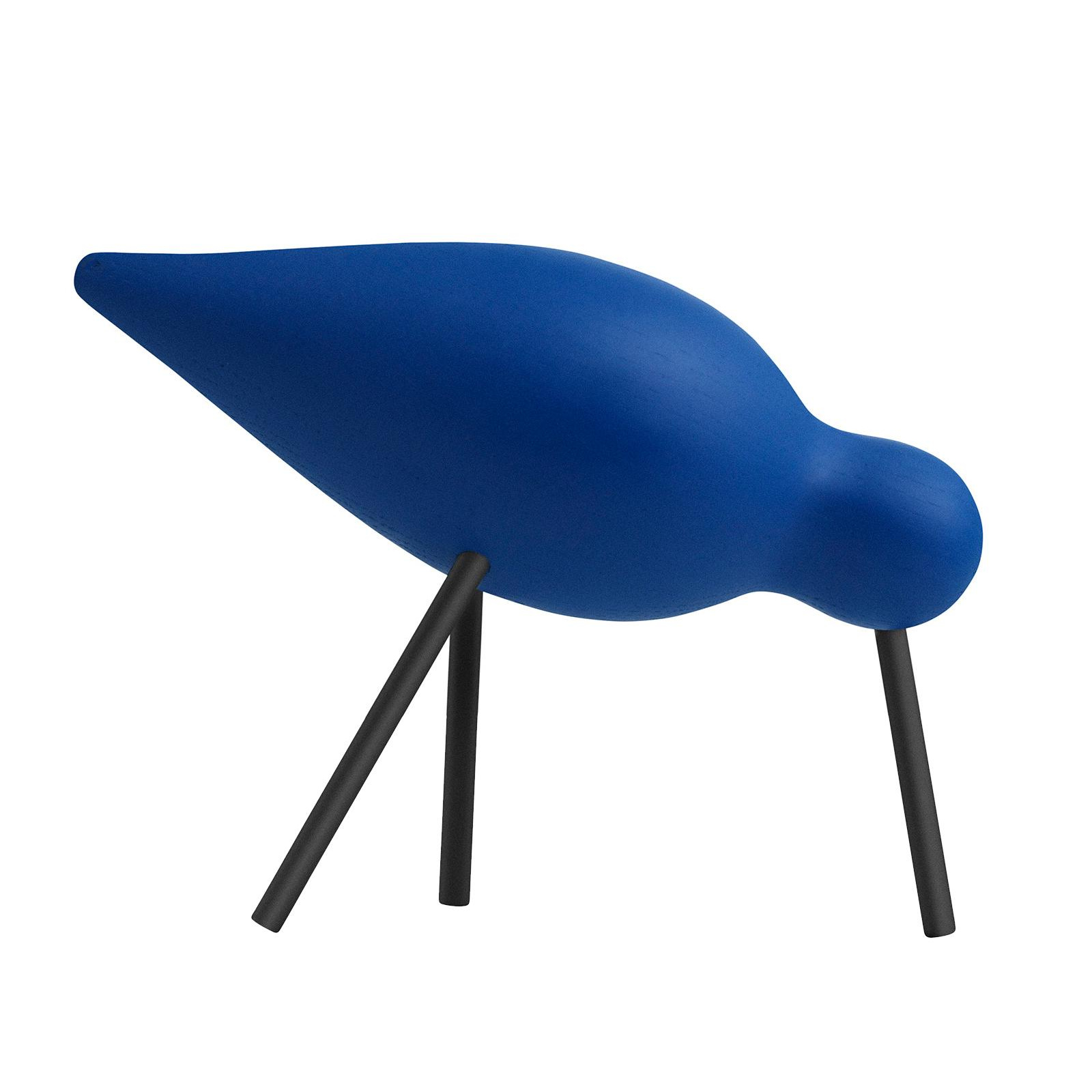 Normann Copenhagen - Shorebird Figur M - blau, schwarz/LxBxH 15x5,5x11cm von Normann Copenhagen