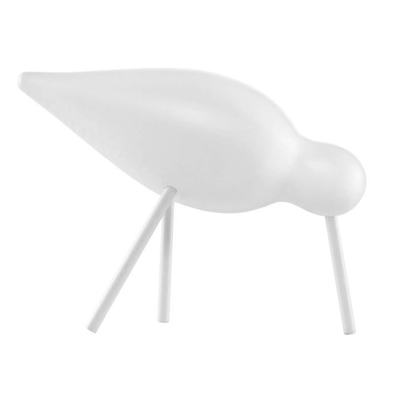 Normann Copenhagen - Shorebird Figur M - weiß/weiß/LxBxH 15x5,5x11cm von Normann Copenhagen