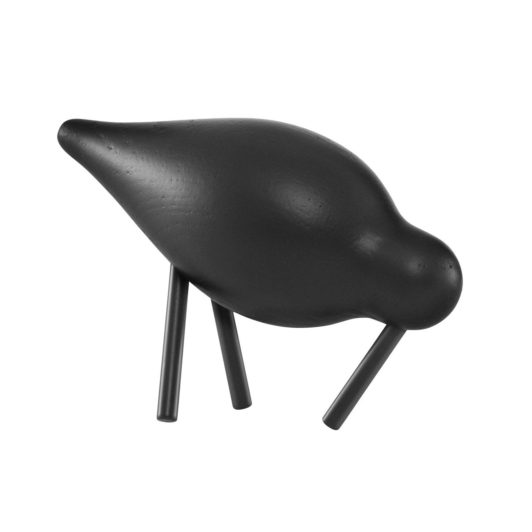 Normann Copenhagen - Shorebird Figur S - schwarz/schwarz/LxBxH 11,5x4,5x7,5cm von Normann Copenhagen