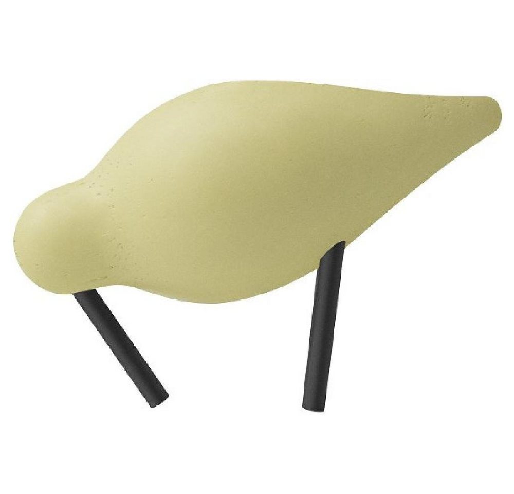 Normann Copenhagen Skulptur Holzvogel Shorebird Light Yellow (Klein) von Normann Copenhagen