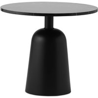 Normann Copenhagen - Turn Couchtisch Ø 55 cm, Marmor / schwarz von Normann Copenhagen