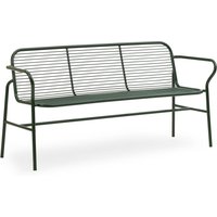 Normann Copenhagen - Vig Dining Bench, dunkelgrün von Normann Copenhagen