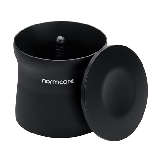 Normcore 54mm Magnetischer Dosing Cup, Espresso Siebträger Dosiereinheit, Barista Kaffeemehl-Dosierbecher für 54 mm Siebträger, Mattschwarz eloxiertes Aluminium von Normcore