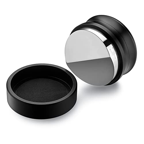 Normcore 58,5 mm Kaffeeverteiler – Espresso-Kaffee-Nivellierer Werkzeug für 58 mm Siebträger – Barista Espresso Zubehör – verstellbare Tiefe – Edelstahlboden – Verteilerständer, schwarz von Normcore