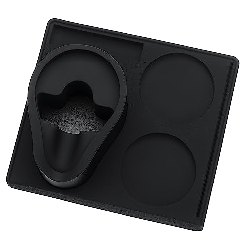 Normcore Espresso 58 mm Siebträger-Stopfstation, kompakte Stopfstation, Barista-Eck-Tamping-Matte mit Siebträgerständer, Kaffeestamperhalter, Schwarz von Normcore