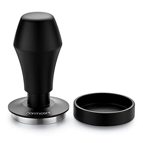 Normcore Kaffee Tamper 58.5mm- Kaffeemehlpresser – stilvoller Espresso-Stempel als Barista Tamper-Set, Anpressdruck kalibriert | - 15lb / 25lb /30lbs Anpressdruck - Aluminiumgriff Matte von Normcore