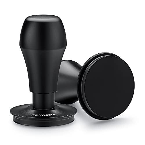 Normcore Kaffee Tamper 58.5mm - Titan-PVD-Beschichtung - Barista Stempel mit 15lb / 25lb /30lbs Anpressdruck - Aluminiumgriff Matte (Durchmesser Ø 58,5mm) von Normcore