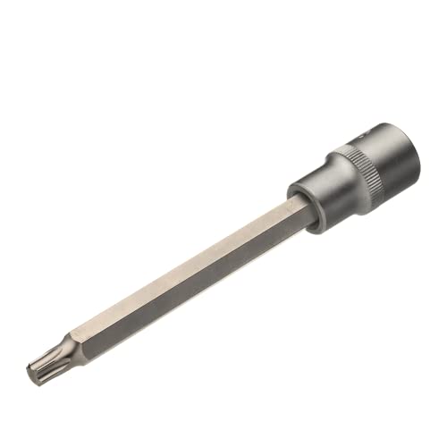 Normfest 1/2" TORX Schraubendreher-Einsatz | 1/2 Zoll TORX | Antrieb: Vierkant hohl 12,5 mm (1/2 Zoll) | Abtrieb: Innen TORX Profil | (T70 | Länge 200mm) von Normfest