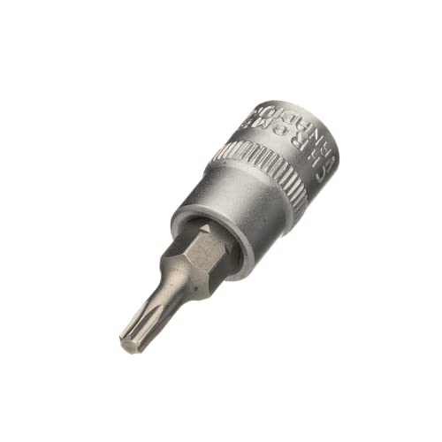 Normfest 1/4" TORX Schraubendreher-Einsatz | 1/4 Zoll TORX | Antrieb Vierkant hohl 6,3 mm (1/4 Zoll) | Abtrieb Innen TORX® Profil | Länge 38mm | (T15) von Normfest