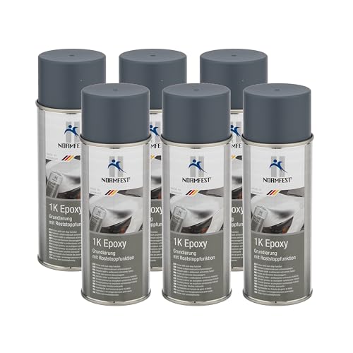 Normfest 1K Epoxy Grundierung mit Roststoppfunktion Füller grau 6x 400ml von Normfest