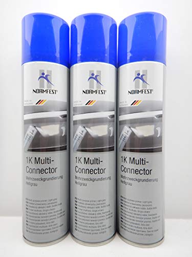 Normfest 1K-Multi Mehrzweck Grundierung Füller Rostschutz Spray hellgrau 3x 400ml von Normfest