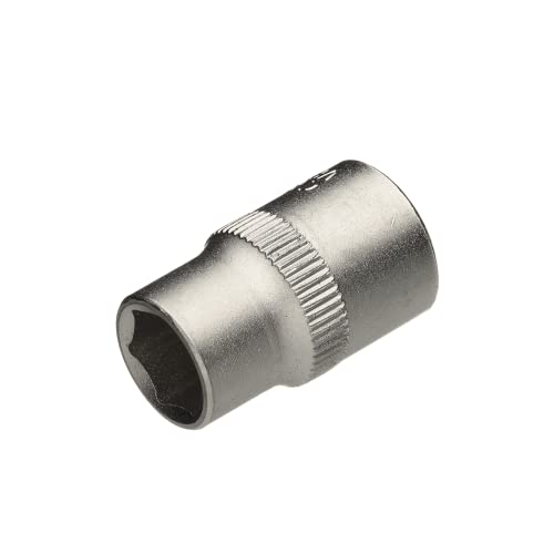 Normfest 3/8" Steckschlüssel-Einsatz | 3/8 Zoll | Abtrieb Außen-Sechskant Profil | Außensechskant | Nuss | Antrieb Vierkant hohl 10 mm (3/8 Zoll) | (SW13 (13mm) | Länge 28mm) von Normfest