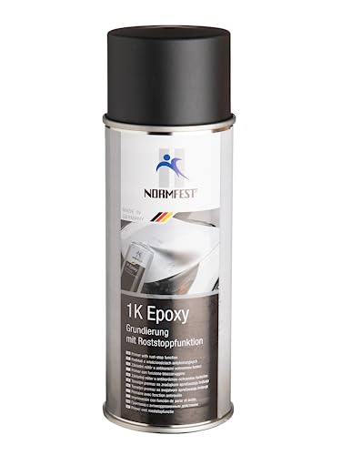 Normfest 1K Epoxy Grundierung mit Roststoppfunktion Füller schwarz 400ml von Normfest